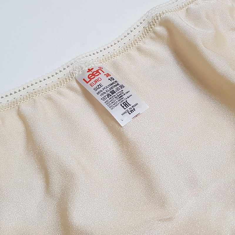 شورت زنانه لین مدل اسلیپ گیپور گلدار کد 4681-602