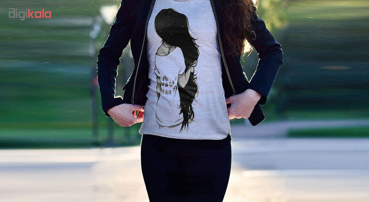 تی شرت زنانه مدل LONG HAIR کد ZJ135