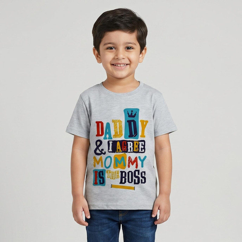 تی شرت پسرانه مدل F363 DADDY