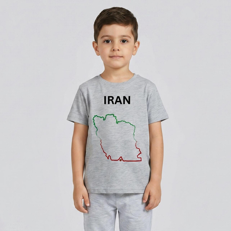 تیشرت آستین کوتاه پسرانه مدل ایران N270