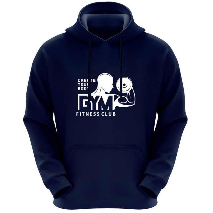 هودی مردانه طرح GYM کد F443