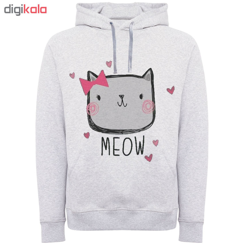 هودی زنانه طرح meow کد F226
