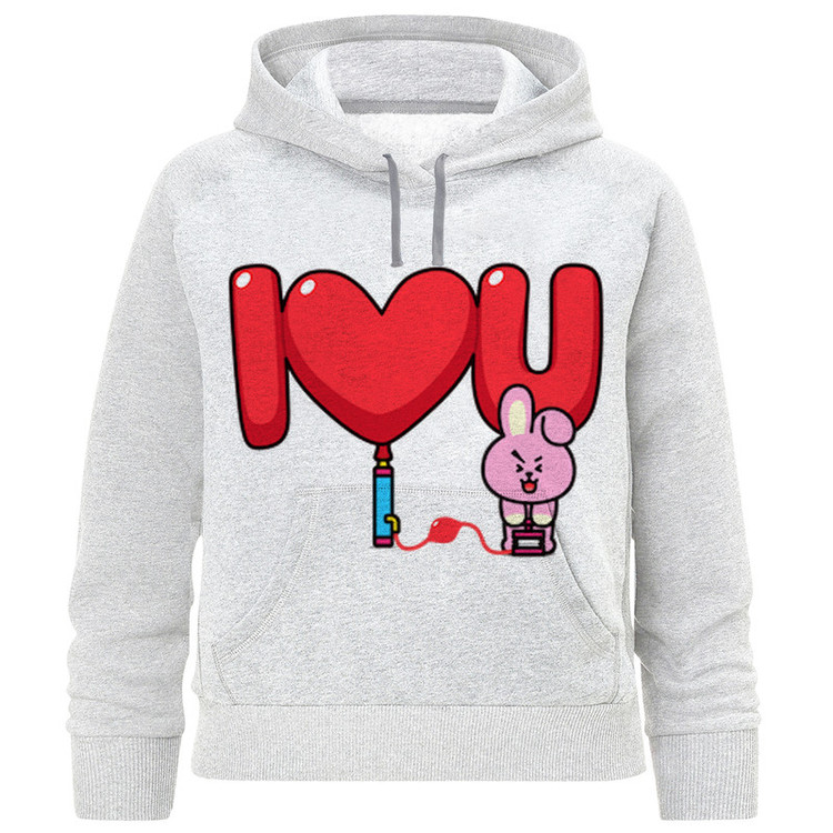 هودی دخترانه مدل F999 I LOVE YOU