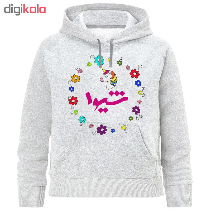 هودی دخترانه طرح شیوا کد F225
