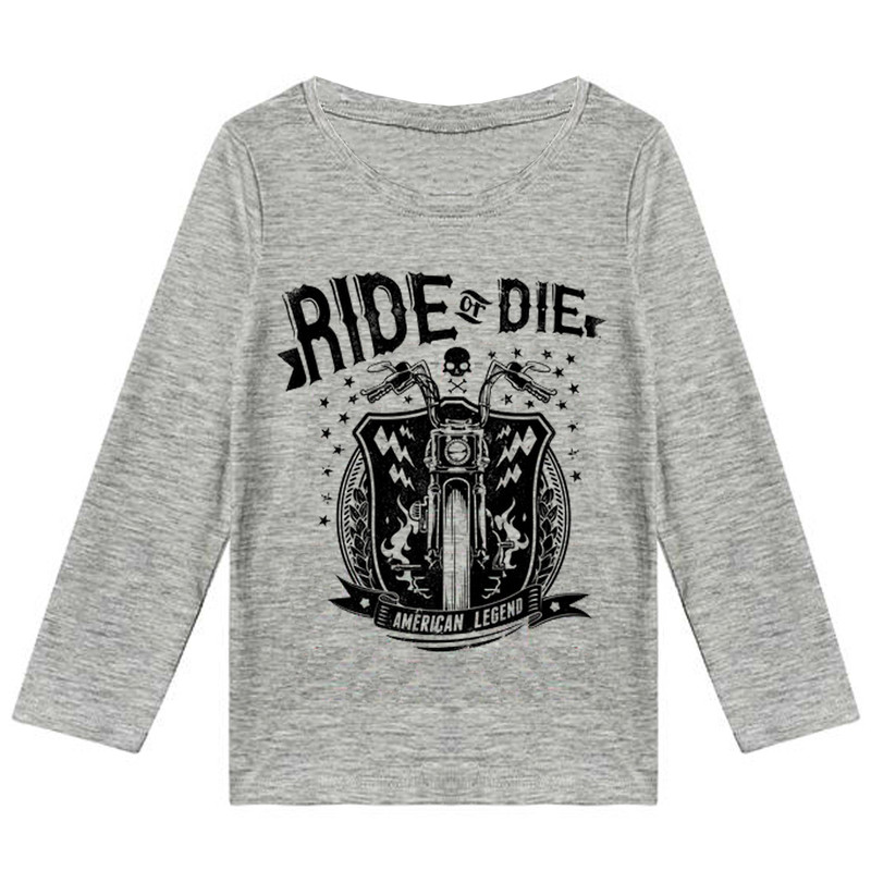 تی شرت آستین بلند پسرانه مدل F168 RIDE