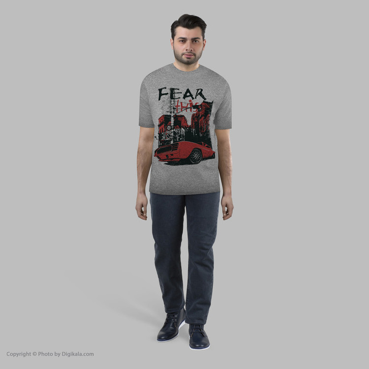 تی شرت مردانه طرح Fear کد S323