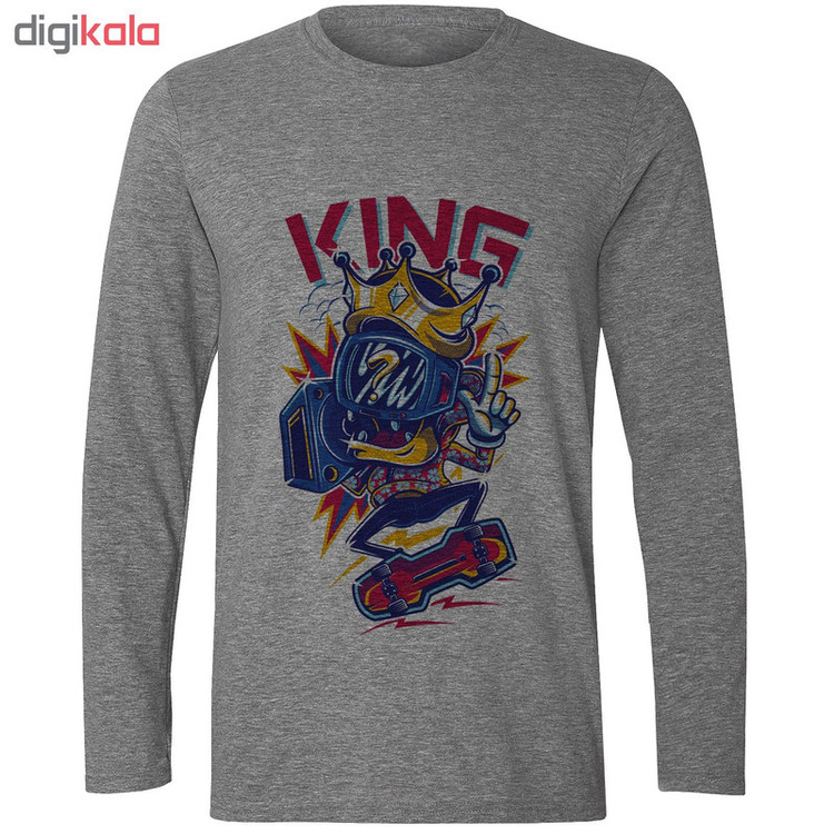 تی شرت آستین بلند مردانه طرح King کد S476