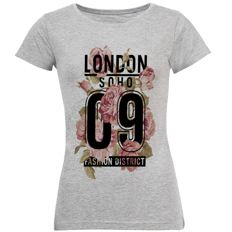 تیشرت زنانه طرح LONDON کد S51