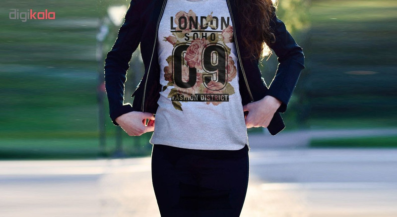 تیشرت زنانه طرح LONDON کد S51
