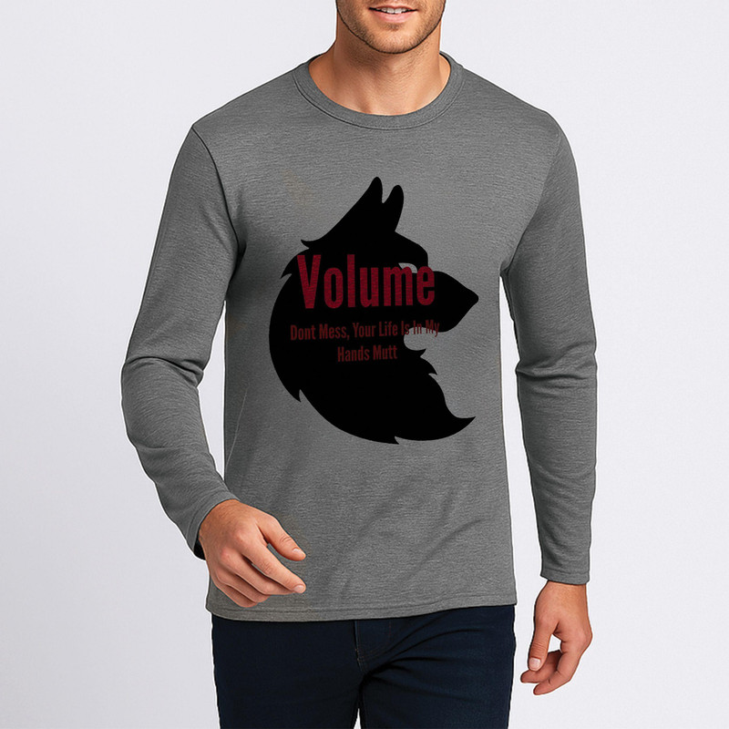 تی شرت آستین بلند مردانه مدل F316 Volum Wolf