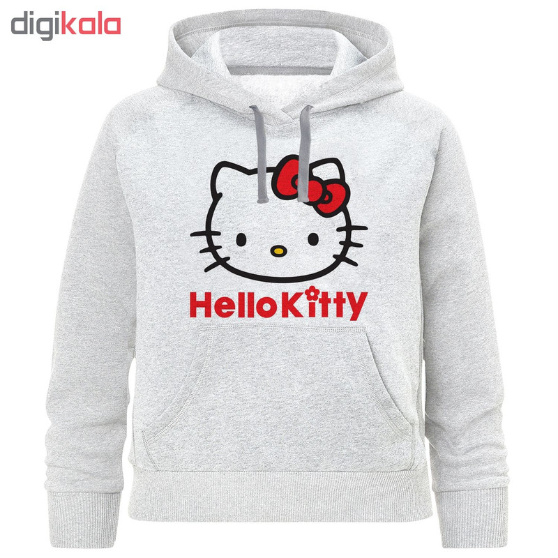 هودی دخترانه طرح Hello kitty کد K132