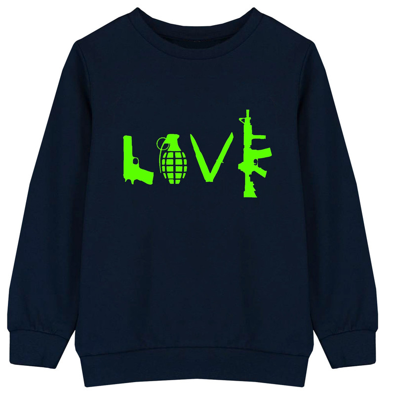 سویشرت پسرانه طرح LOVE کد F11