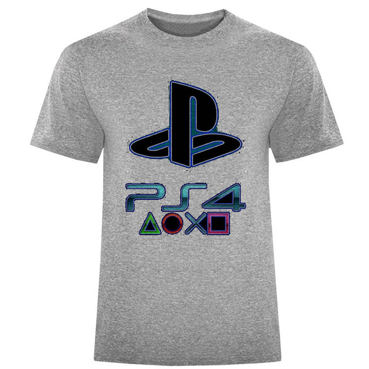 تی شرت آستین کوتاه مردانه طرح ps4 کد W171