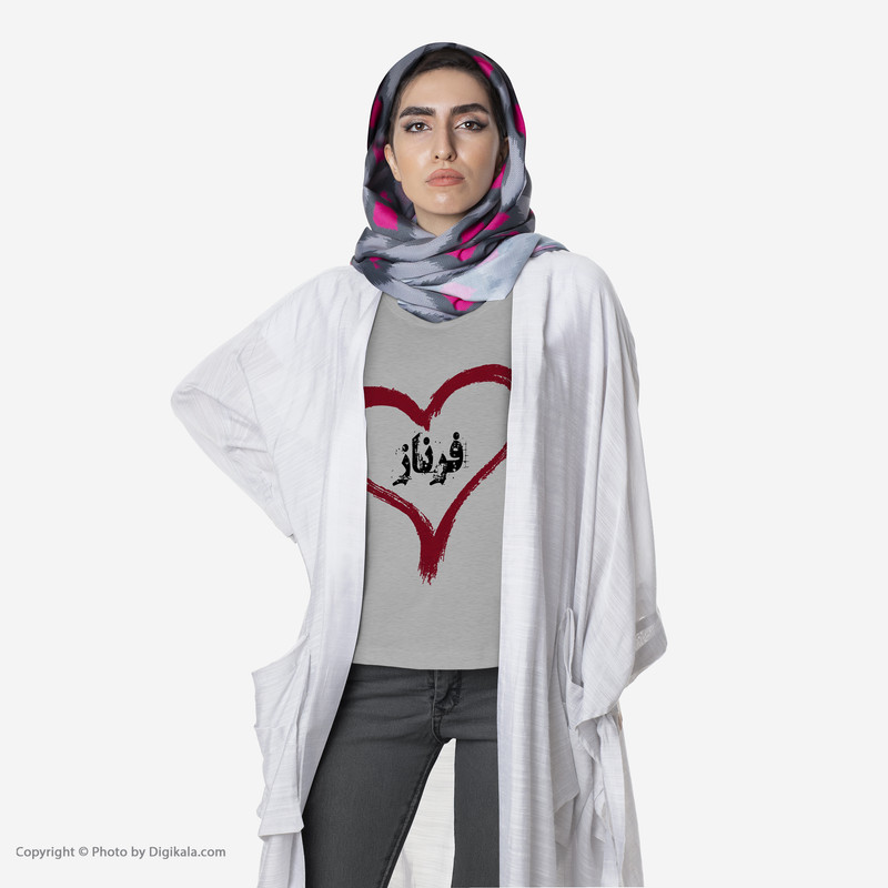 تیشرت آستین کوتاه زنانه طرح فرناز کد S421