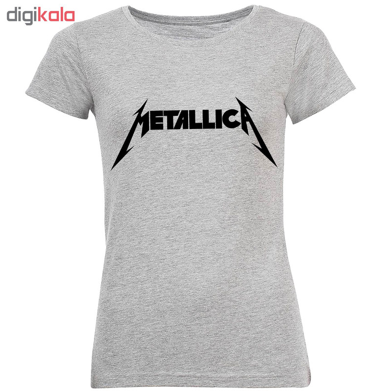 تی شرت آستین کوتاه زنانه طرح Metallica مدل S364