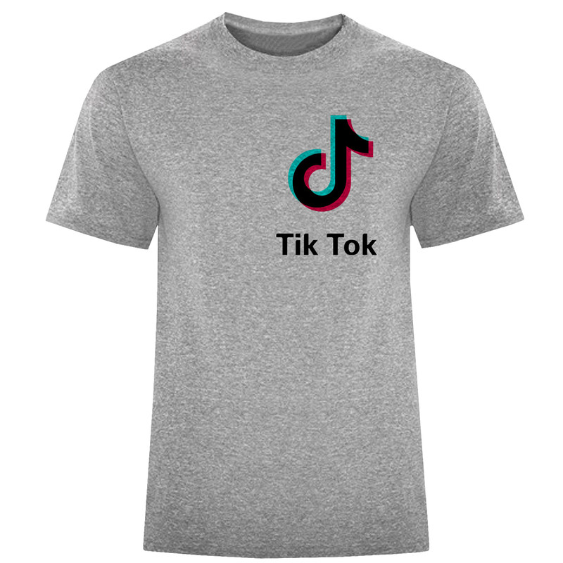 تیشرت آستین کوتاه مردانه طرح TIK TOK کد W513