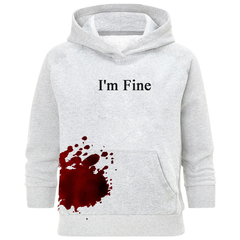 هودی مردانه طرح I'm fine کد A112
