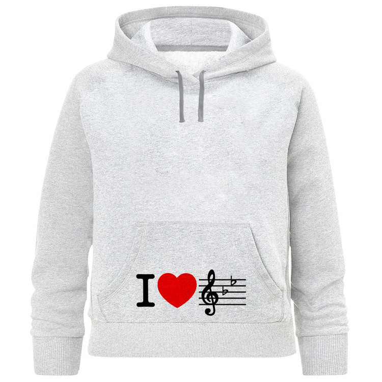 هودی دخترانه طرح i love music کد F304