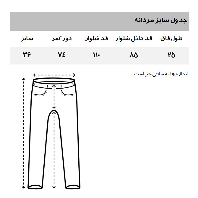 شلوار مردانه اسپرینگ فیلد مدل NA0982