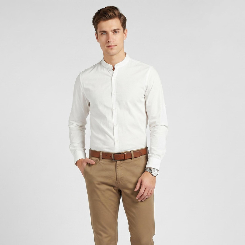 پیراهن مردانه او وی اس مدل 003375496-WHITE