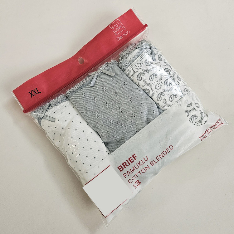 شورت اسلیپ نخی زنانه دفکتو مدل 059GR130 بسته 3 عددی
