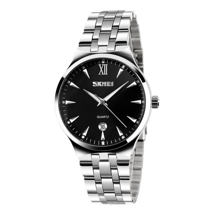 ست ساعت مچی عقربه ای اسکمی مدل 9071 black کد 01