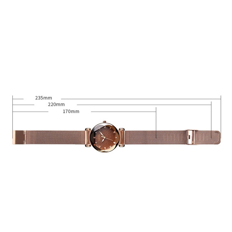 ساعت مچی عقربه ای زنانه اسکمی مدل 9188brown