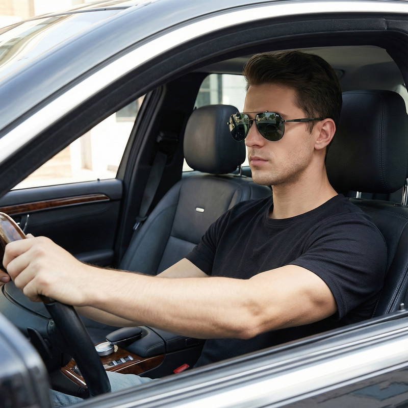 عینک آفتابی خلبانی مردانه آلبرت وگ مدل 6322C21P144 Polarized Sacramento
