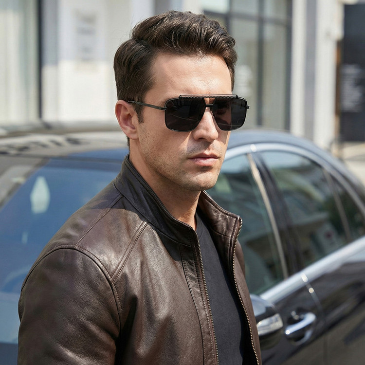 عینک آفتابی خلبانی (Aviator) مردانه مدل JS8534C91-P144 Polarized