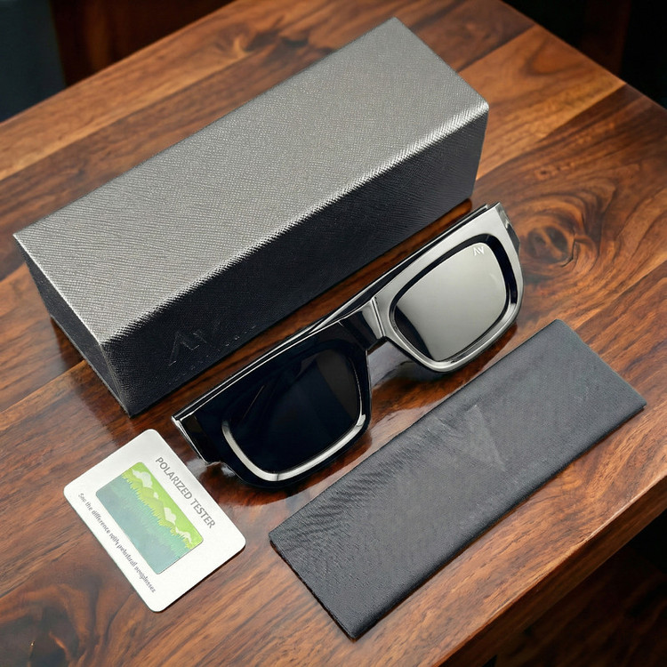 عینک آفتابی مستطیلی آلبرت وگ مدل S31111C1 Acetate Avantgarde Visionary