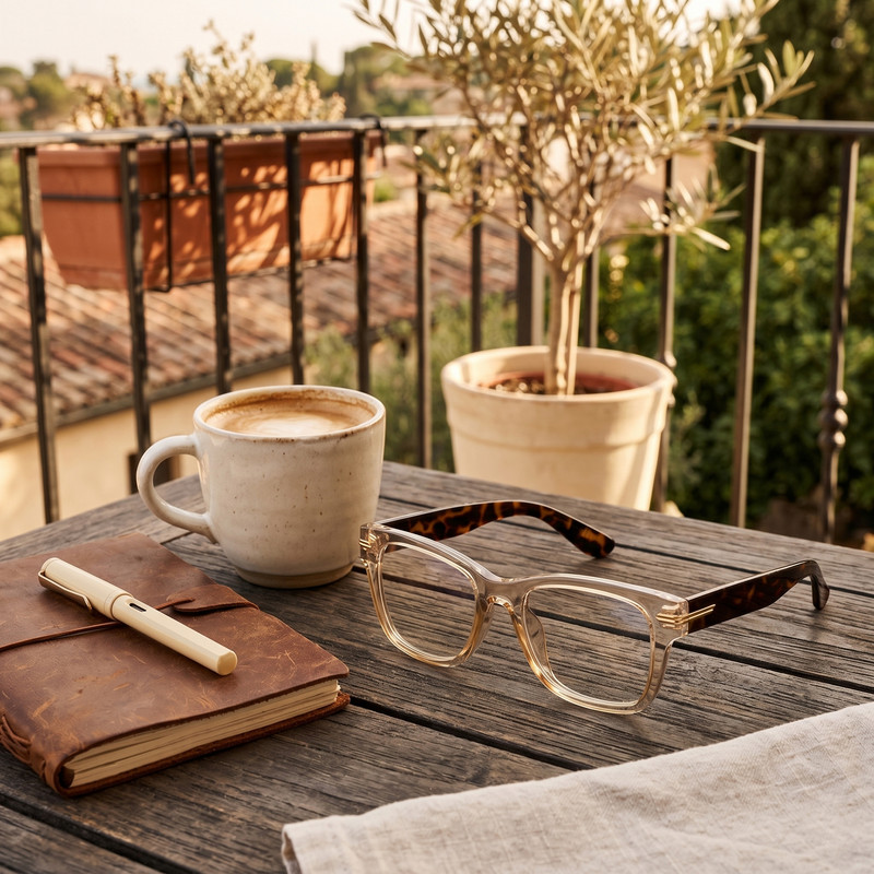 فریم عینک طبی ویفرر (Wayfarer) مدل TR3393C261-P81 مناسب برای صورت بیضی