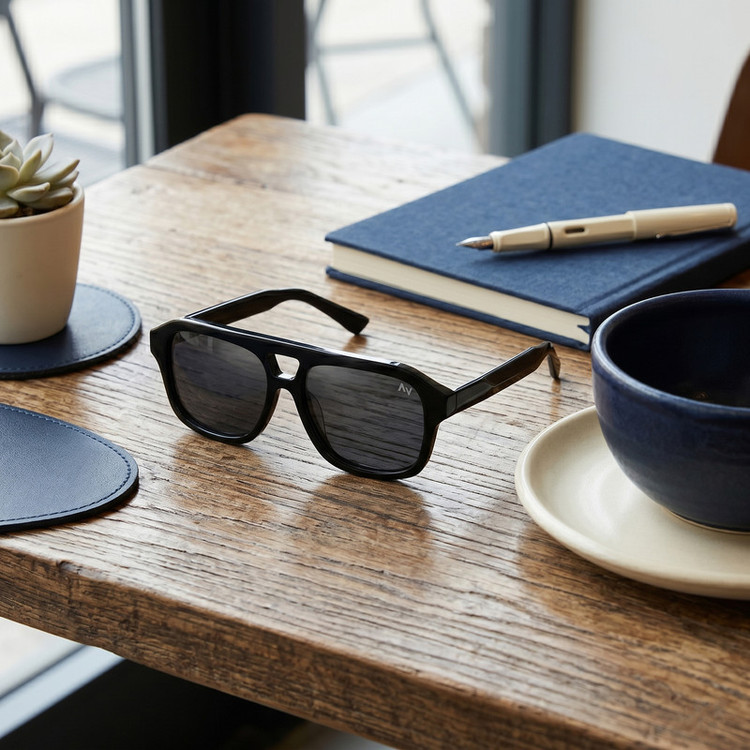 عینک آفتابی خلبانی (Aviator) آلبرت وگ مدل S-32102-C1 Avantgarde Visionary
