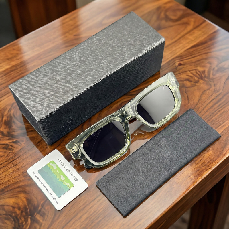 عینک آفتابی مستطیلی آلبرت وگ مدل S31111C4 Acetate Avantgarde Visionary