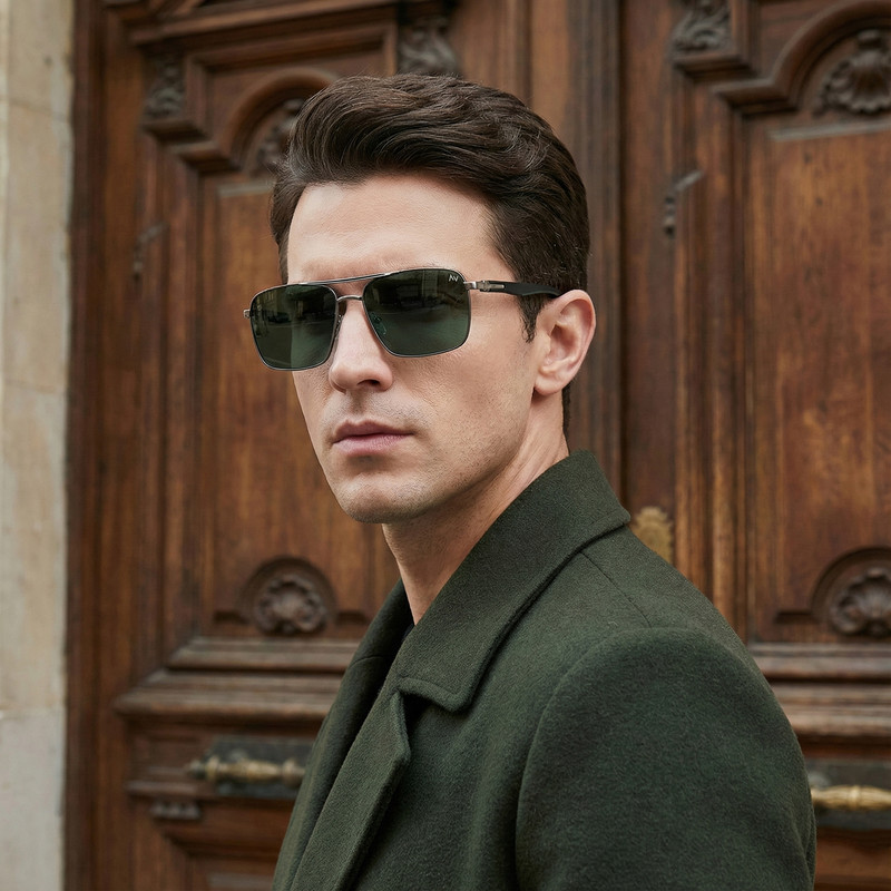 عینک آفتابی خلبانی (Aviator) مردانه آلبرت وگ مدل 6307C98P131 Polarized Avantgarde Visionary