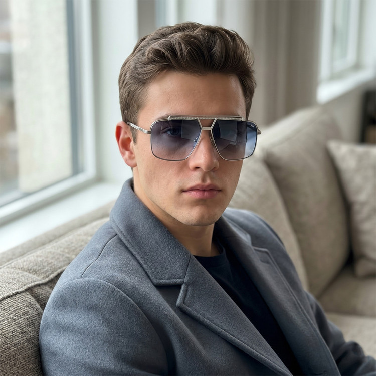 عینک آفتابی خلبانی (Aviator) مردانه آلبرت وگ مدل JS8534C05-P142 Polarized Avantgarde Visionary