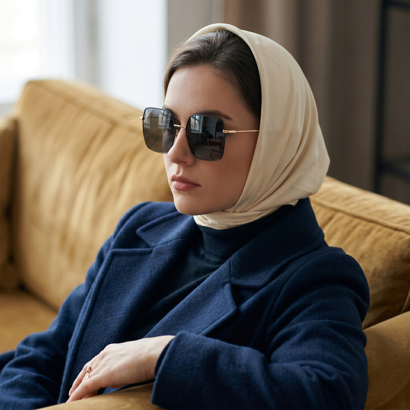 عینک آفتابی چند ضلعی زنانه مدل LS334C02-P194