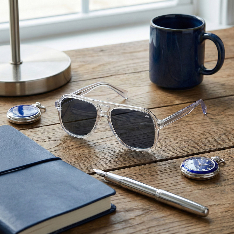عینک آفتابی خلبانی (Aviator) آلبرت وگ مدل S31117C4 Acetate Avantgarde Visionary