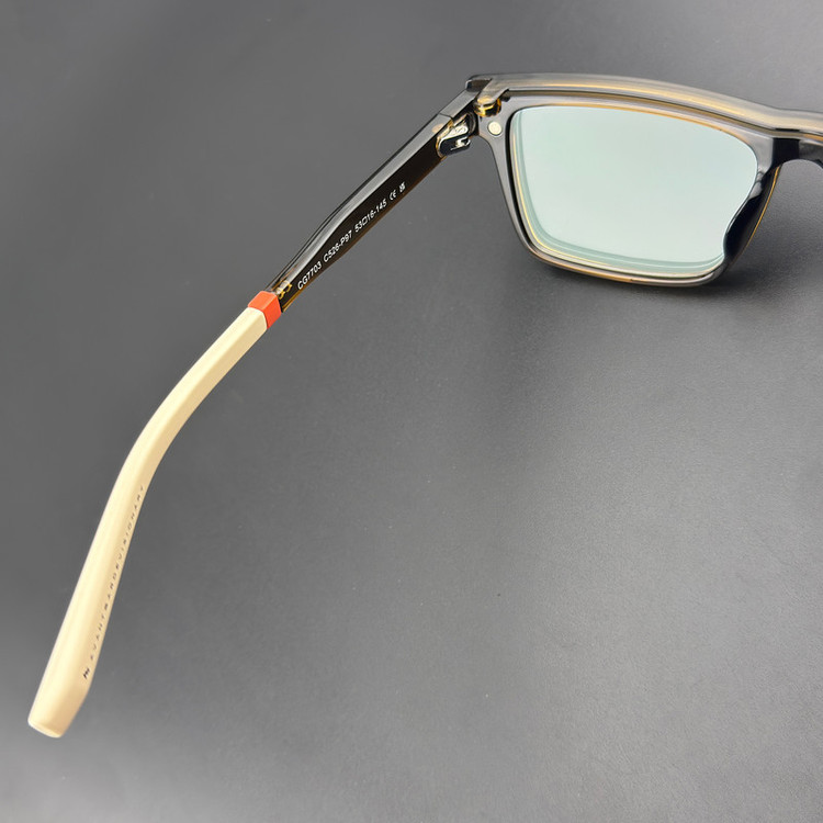 فریم عینک طبی ویفرر (Wayfarer) آلبرت وگ مدل CG-7703-C526-P97 Polarized Double Switch مناسب برای انواع صورت به همراه کاور آفتابی