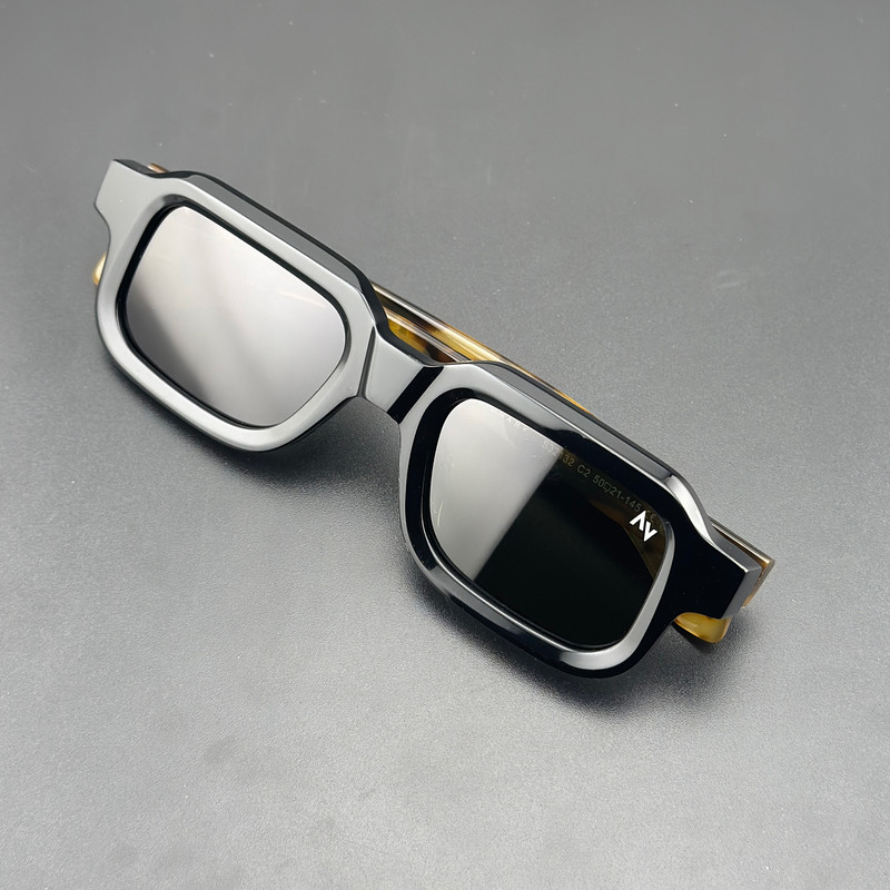 عینک آفتابی مربعی آلبرت وگ مدل S32132C2 Acetate Avantgarde Visionary