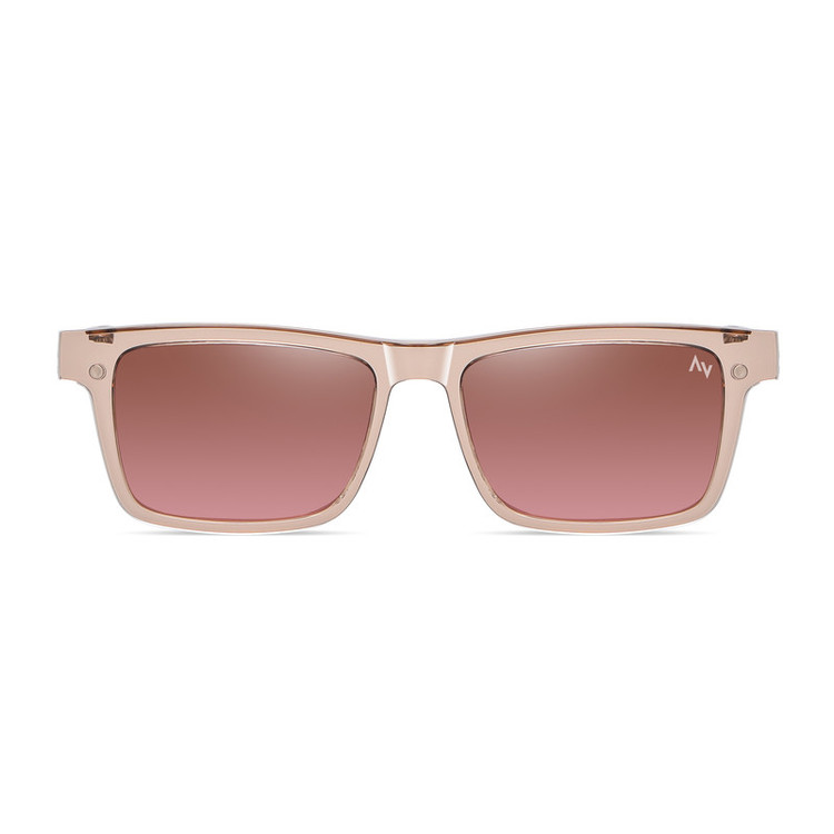 فریم عینک طبی آلبرت وگ مدل CG7703C286P191 Polarized Double Switch مناسب برای انواع صورت به همراه کاور آفتابی