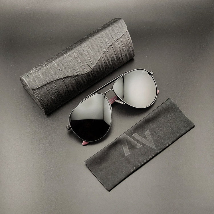 عینک آفتابی خلبانی (Aviator) مردانه آلبرت وگ مدل 6315C04-P101 Polarized Avantgarde Visionary