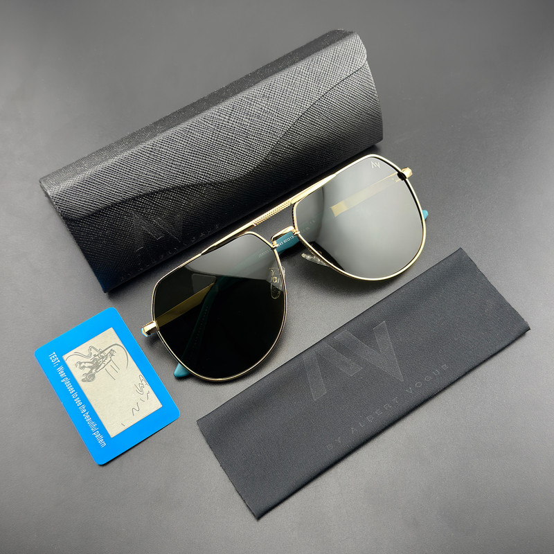 عینک آفتابی مردانه آلبرت وگ مدل JS8553C02P243 Polarized Avantgarde Visionary
