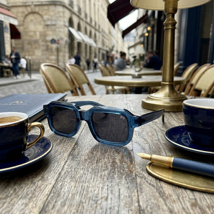 عینک آفتابی مربعی آلبرت وگ مدل S32132C4 Acetate Avantgarde Visionary
