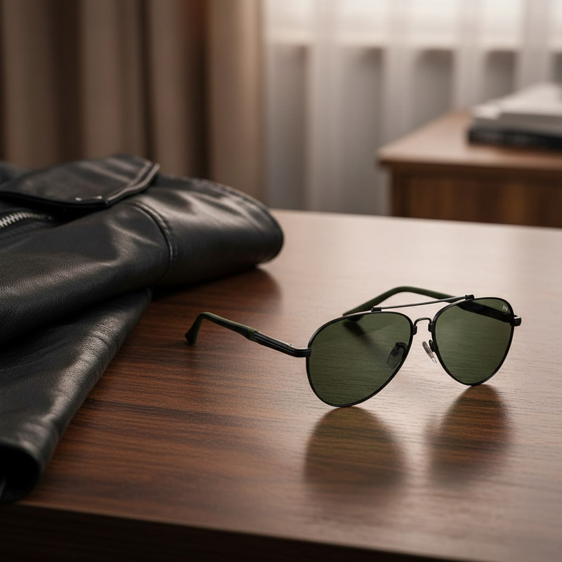 عینک آفتابی خلبانی (Aviator) مردانه آلبرت وگ مدل JS8528-C04-P144 Polarized Flex