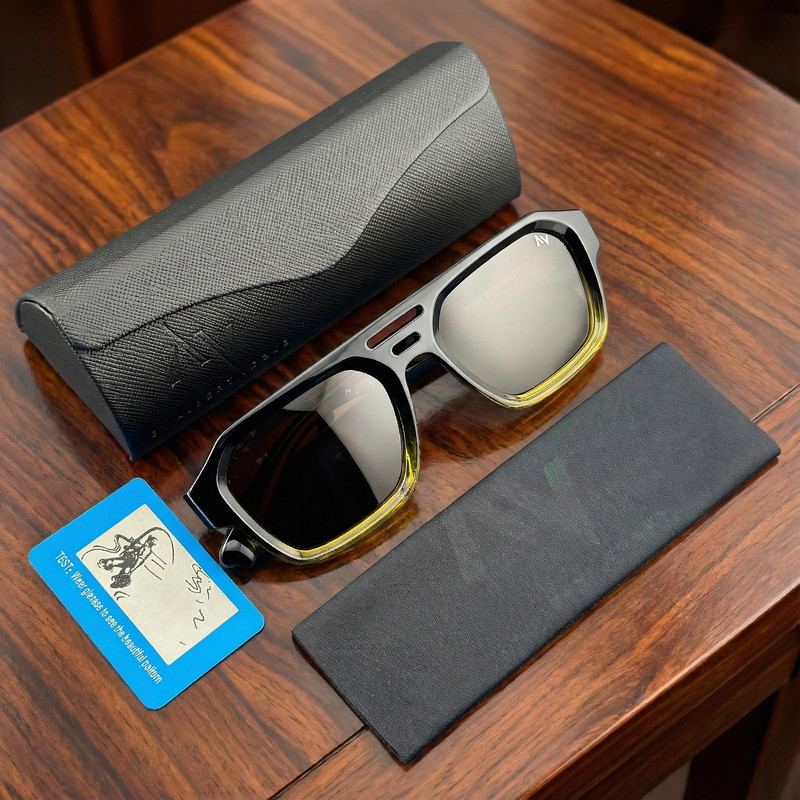 عینک آفتابی خلبانی (Aviator) آلبرت وگ مدل S31120C4 Acetate Avantgarde Visionary