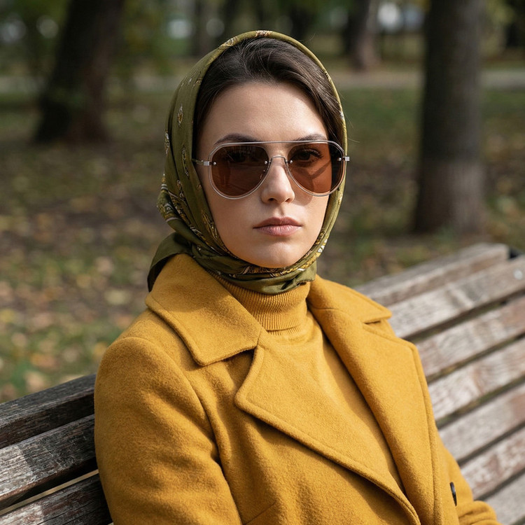 عینک آفتابی خلبانی (Aviator) مدل JS8574C05-P251 Polarized