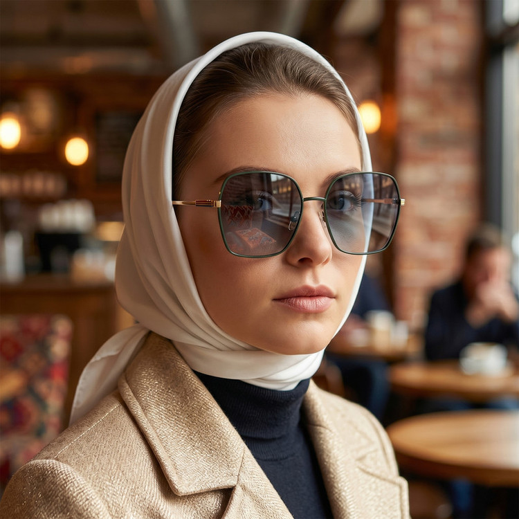 عینک آفتابی چند ضلعی زنانه مدل LS321C02-P184