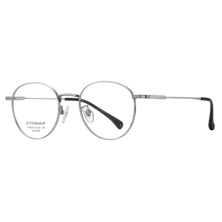 فریم عینک طبی گرد مدل ST6220C05-P298 مناسب برای انواع فرم صورت