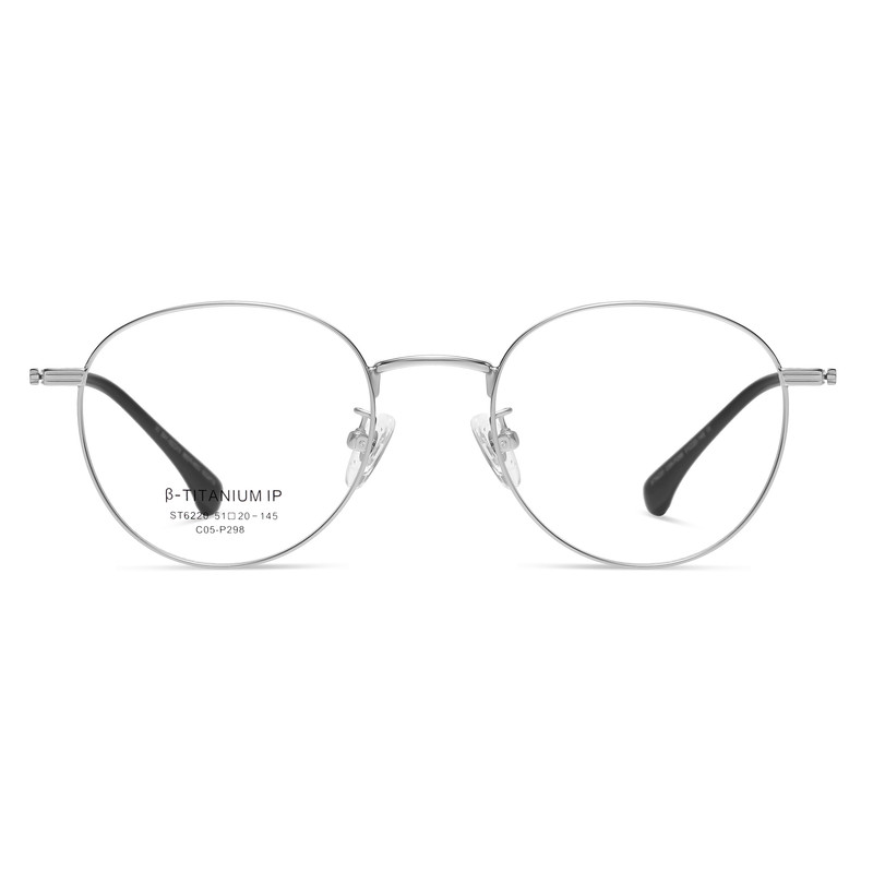 فریم عینک طبی گرد مدل ST6220C05-P298 مناسب برای انواع فرم صورت
