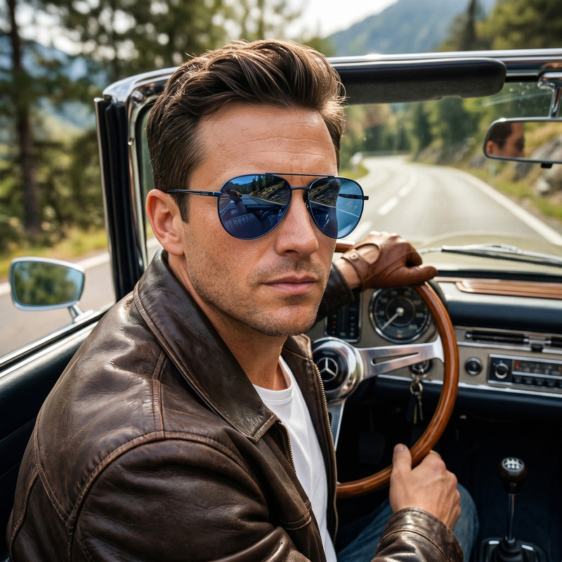 عینک آفتابی خلبانی (Aviator) مدل P3374-C89-P86